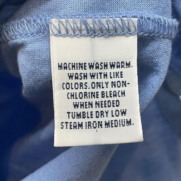 Polo Ralph Lauren Shirt Mens Medium Blue Polo Pima Cotton Flesh Pony Rugby Golf - Picture 7 of 10